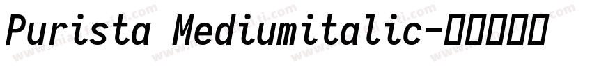 Purista Mediumitalic字体转换